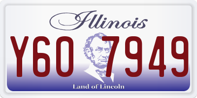 IL license plate Y607949