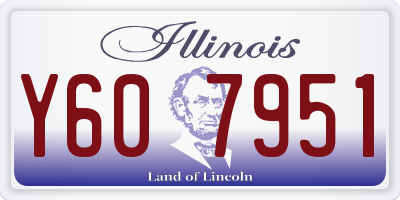 IL license plate Y607951