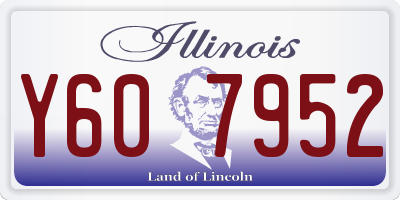 IL license plate Y607952