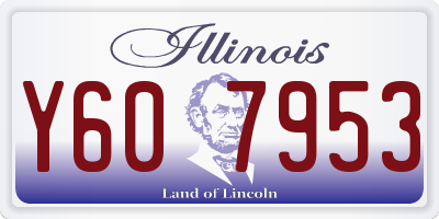 IL license plate Y607953