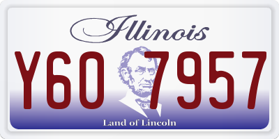 IL license plate Y607957