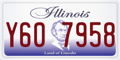 IL license plate Y607958