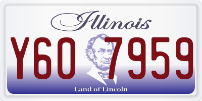 IL license plate Y607959