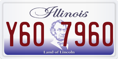 IL license plate Y607960