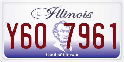IL license plate Y607961