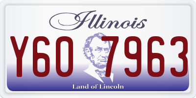 IL license plate Y607963