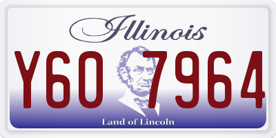 IL license plate Y607964