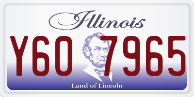 IL license plate Y607965