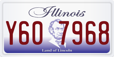 IL license plate Y607968