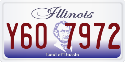 IL license plate Y607972
