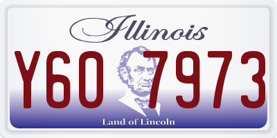 IL license plate Y607973