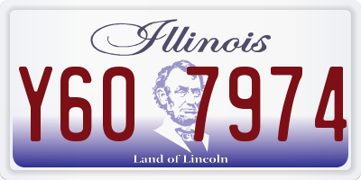 IL license plate Y607974