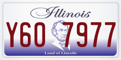 IL license plate Y607977