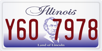 IL license plate Y607978