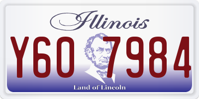 IL license plate Y607984