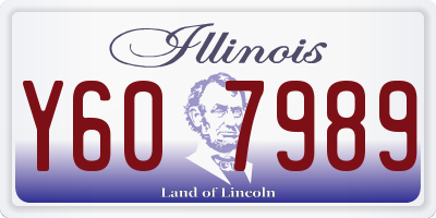 IL license plate Y607989