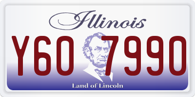 IL license plate Y607990