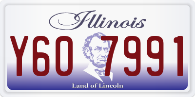 IL license plate Y607991