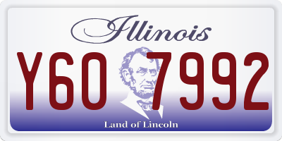 IL license plate Y607992