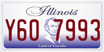 IL license plate Y607993