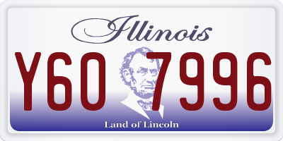 IL license plate Y607996