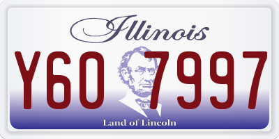 IL license plate Y607997