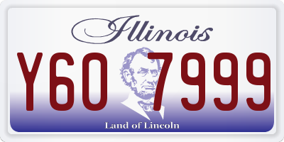 IL license plate Y607999