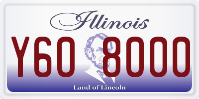 IL license plate Y608000