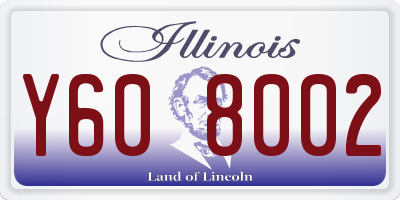 IL license plate Y608002