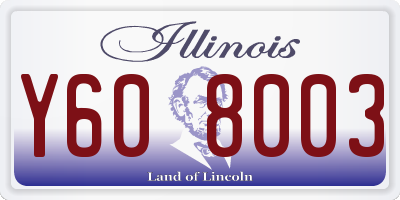 IL license plate Y608003