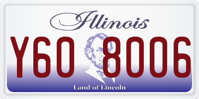 IL license plate Y608006
