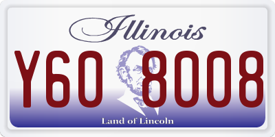 IL license plate Y608008