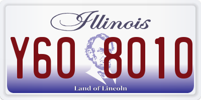 IL license plate Y608010