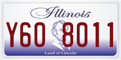 IL license plate Y608011