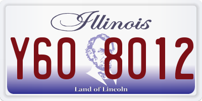 IL license plate Y608012