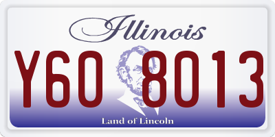 IL license plate Y608013