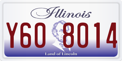 IL license plate Y608014