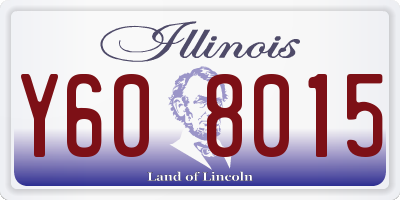 IL license plate Y608015
