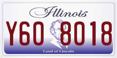 IL license plate Y608018