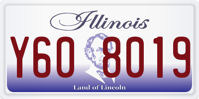 IL license plate Y608019