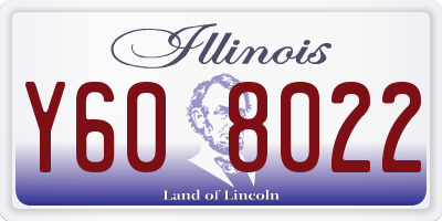 IL license plate Y608022