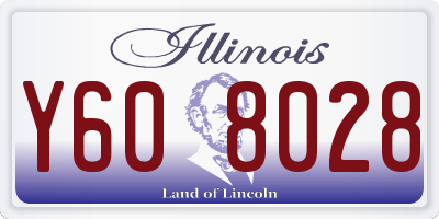IL license plate Y608028