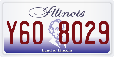 IL license plate Y608029