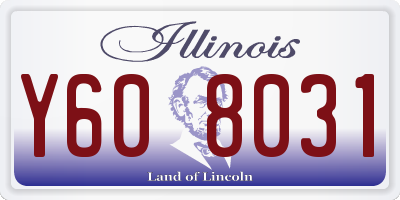 IL license plate Y608031