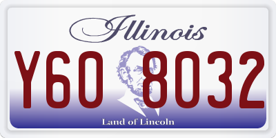 IL license plate Y608032