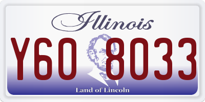 IL license plate Y608033