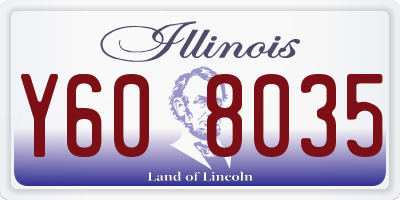 IL license plate Y608035