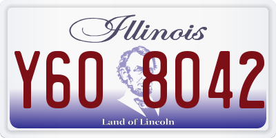 IL license plate Y608042