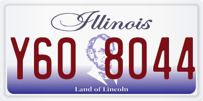 IL license plate Y608044