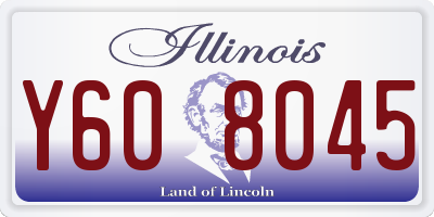IL license plate Y608045